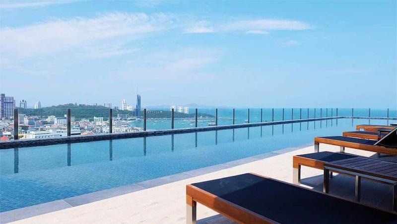 Apartmán Great Location With Infinity Pool - Central Pattaya Exteriér fotografie