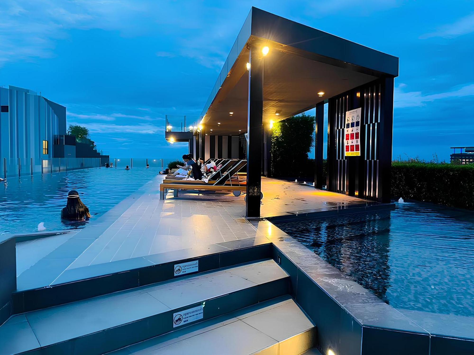 Apartmán Great Location With Infinity Pool - Central Pattaya Exteriér fotografie